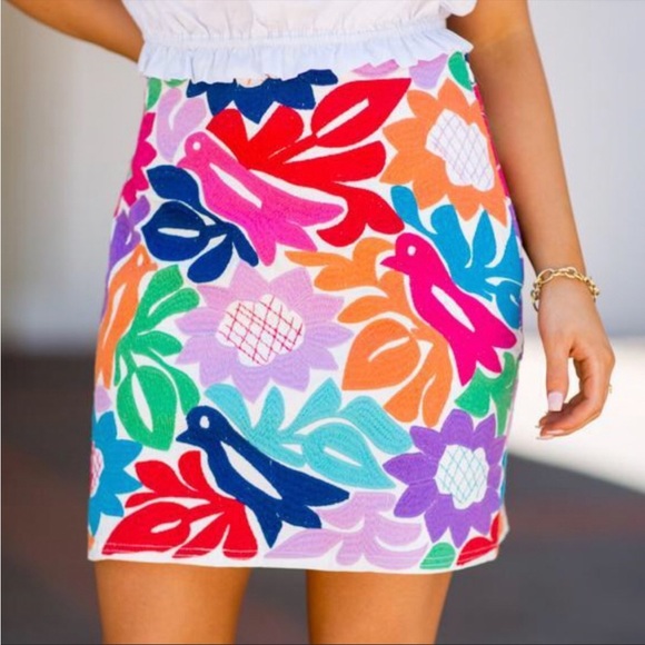 J. Marie | Maya Embroidered Skirt - Picture 1 of 8